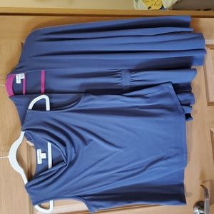 Coldwater Creek Open Cardigan & Drape Neck Tank Top